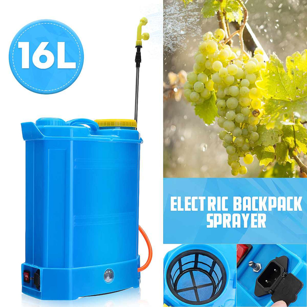 Backpack Sprayer with Stainless Steel Rod Backpack Garden Sprayer Knapsack 16 Litre 12V240v Battery Cordless Sprayer