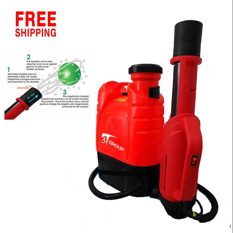 16L12V/10AH Lithium battery Electrostatic ULV foger sprayer, garden Agricultural electrostatic adsorption Hair dryer sprayer
